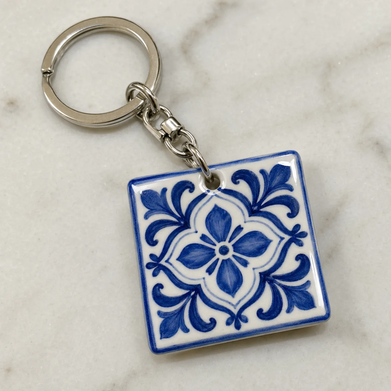 Silicone Cactus Keychain